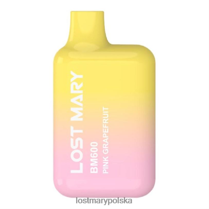LOST MARY Flavours - Jednorazowy waporyzator Lost Mary Bm600 różowy grejpfrut L4FV154