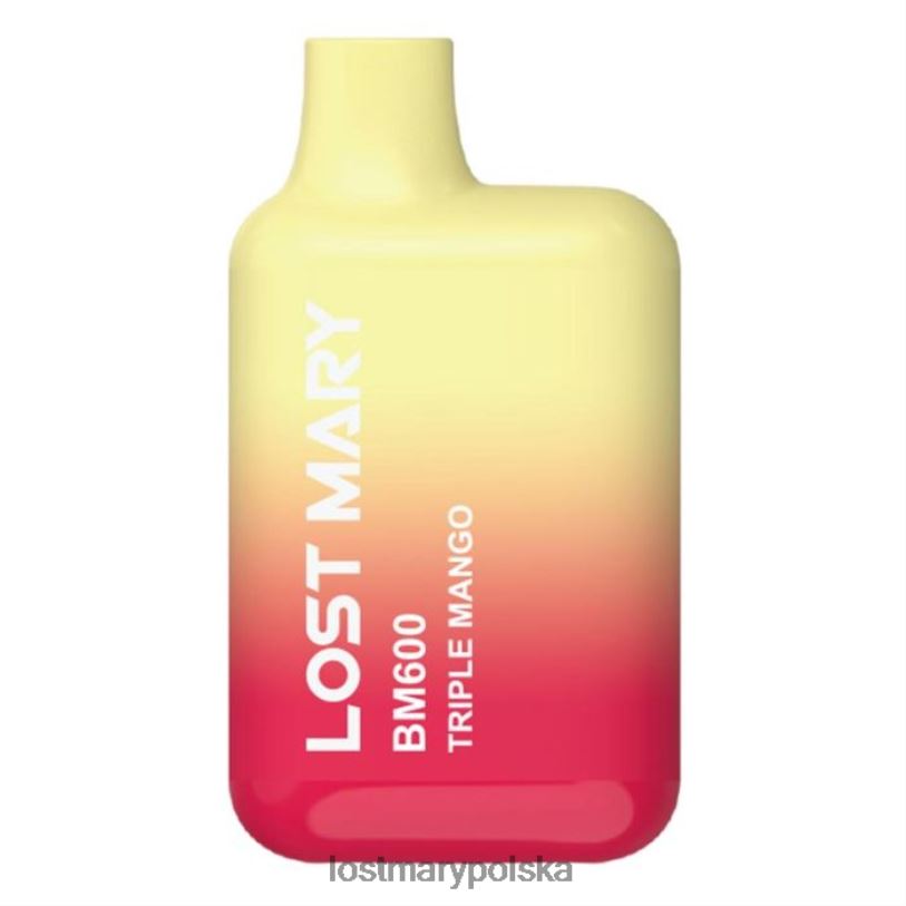 LOST MARY Vape Cena - Jednorazowy waporyzator Lost Mary Bm600 potrójne mango L4FV139
