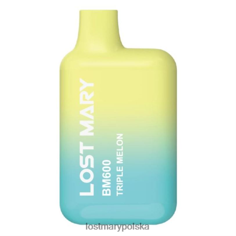 LOST MARY Vape Flavours - Jednorazowy waporyzator Lost Mary Bm600 potrójny melon L4FV142