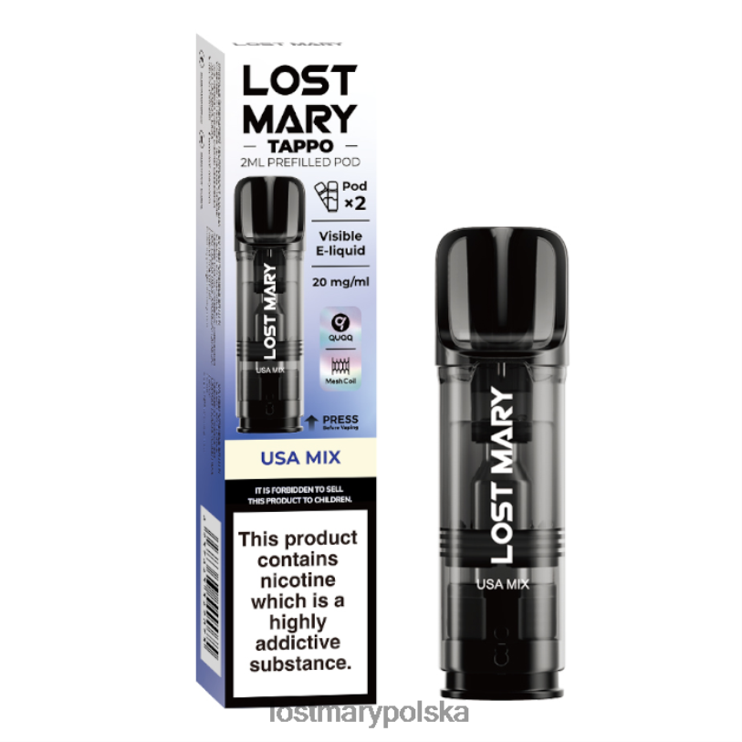 LOST MARY Flavours - kapsułki Lost Mary Tappo - 20 mg - 2 szt mieszanka USA L4FV184