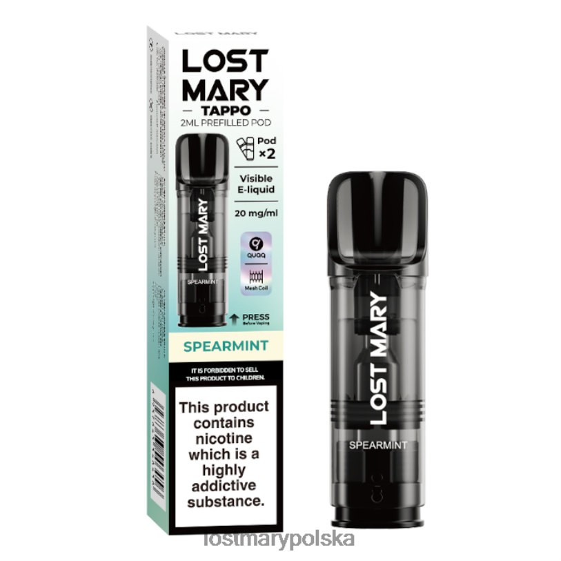 LOST MARY Opinie - kapsułki Lost Mary Tappo - 20 mg - 2 szt mięta L4FV176
