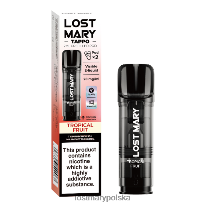 LOST MARY Vape Flavours - kapsułki Lost Mary Tappo - 20 mg - 2 szt owoc tropikalny L4FV182