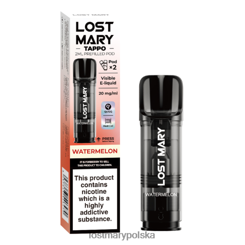 LOST MARY Vape - kapsułki Lost Mary Tappo - 20 mg - 2 szt arbuz L4FV177